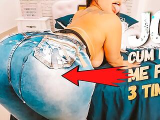 Latina mit Knackarsch und engen Jeans gibt uns eine geile wichsvorstellung